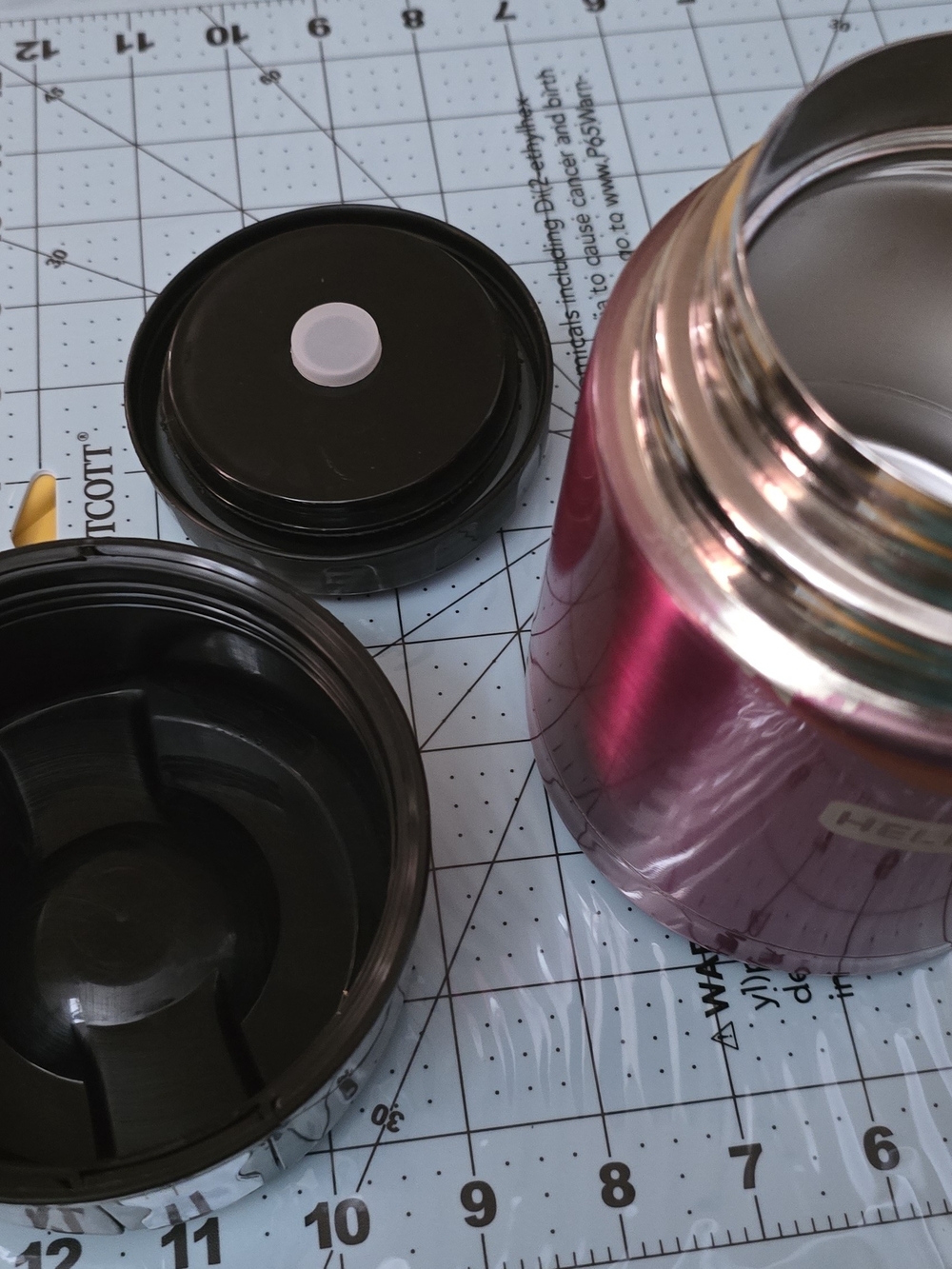 Hello! Insulated Pink Stainless Steel Food Jar - Unbranded